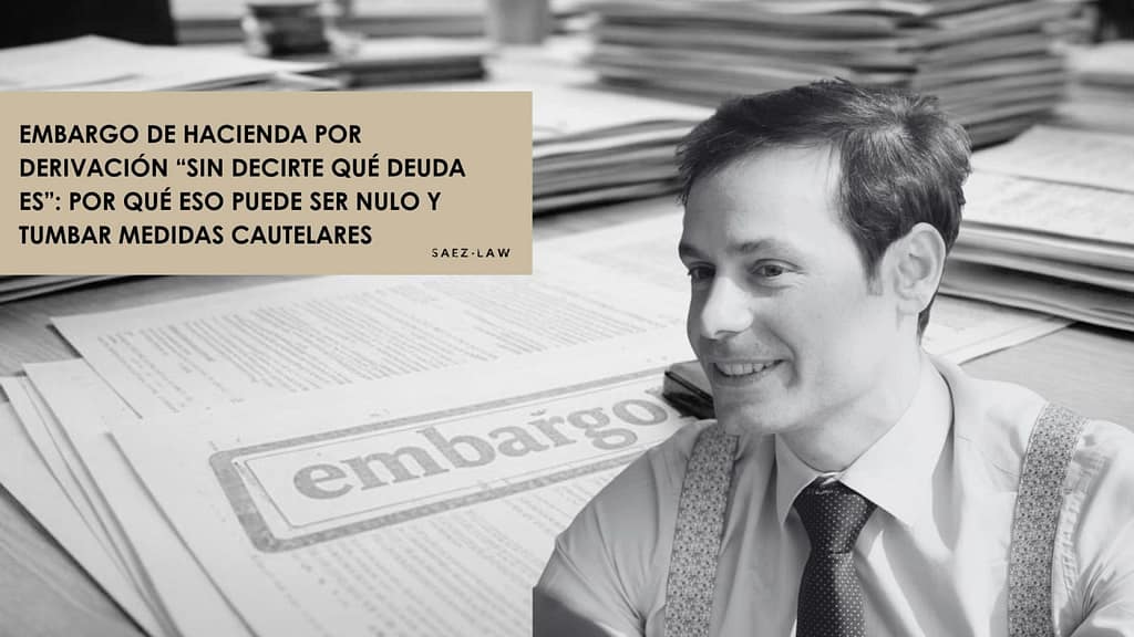 Embargo de Hacienda por derivación