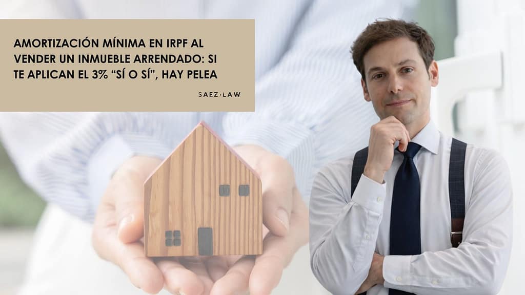 amortización mínima en IRPF