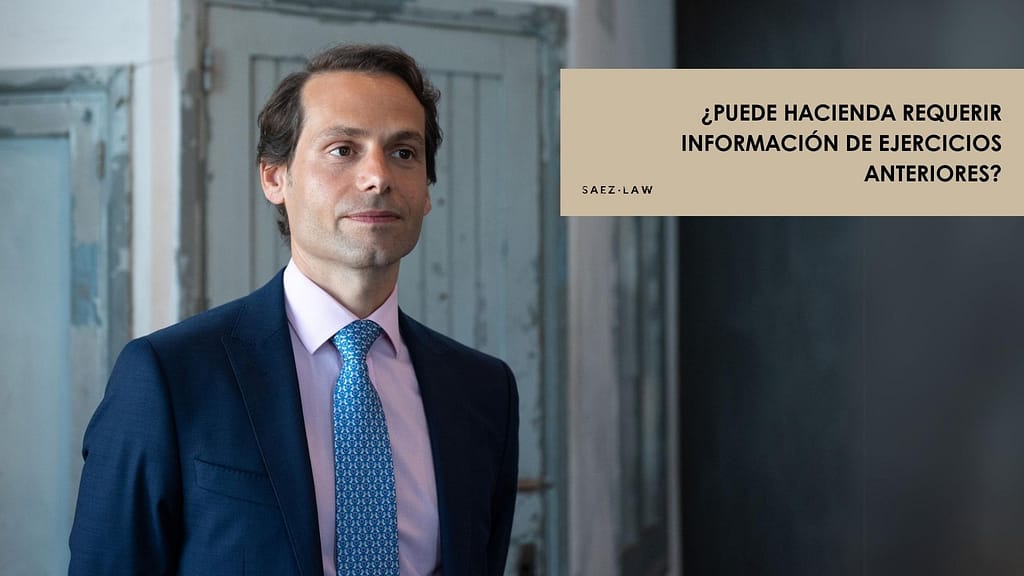 requerir información de ejercicios anteriores