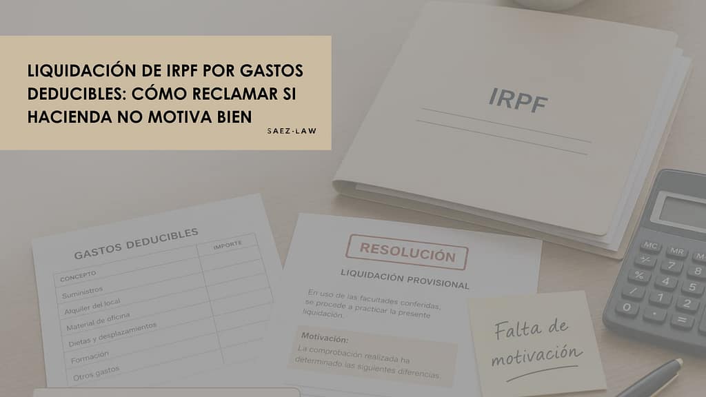 liquidación IRPF gastos deducibles