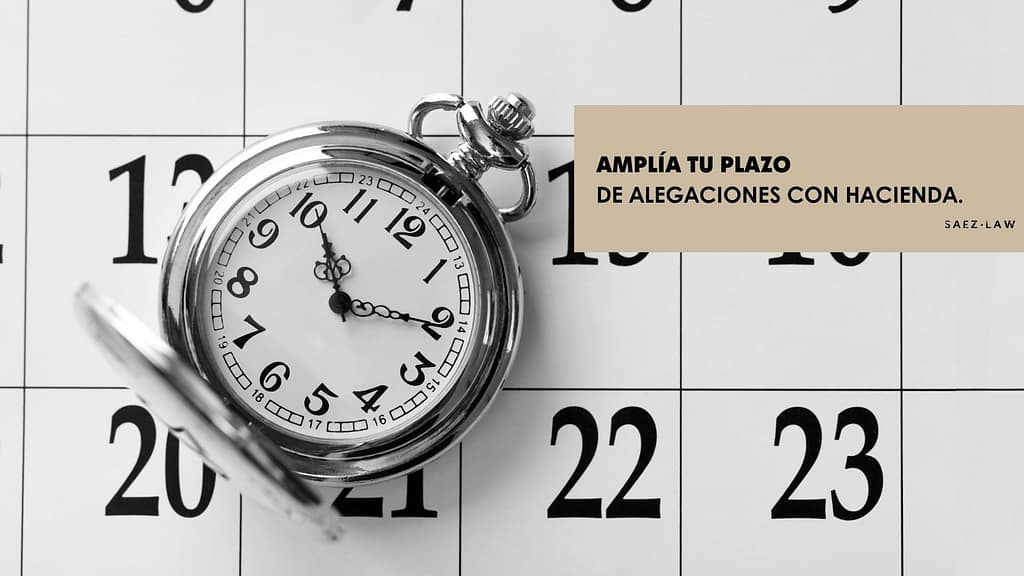 plazo de alegaciones