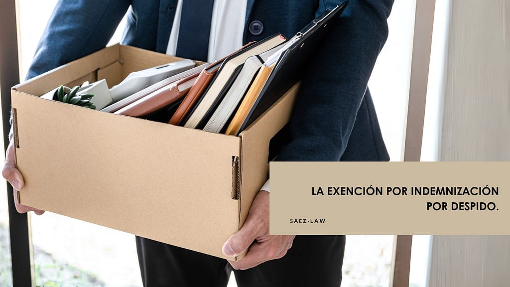 exención por indemnización por despido