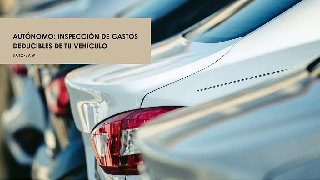 gastos deducibles de tu vehículo
