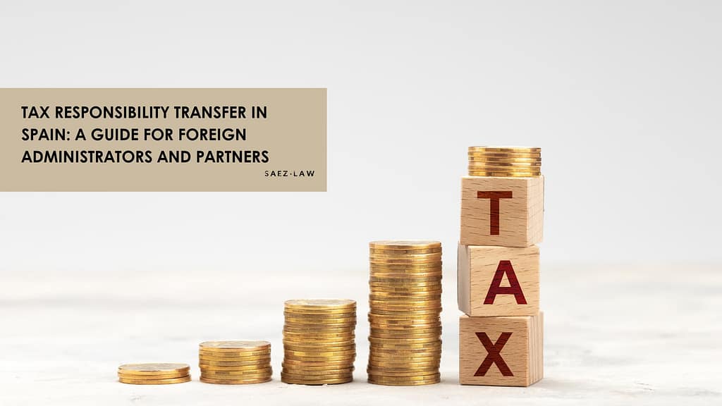 Tax responsability transfer in Spain