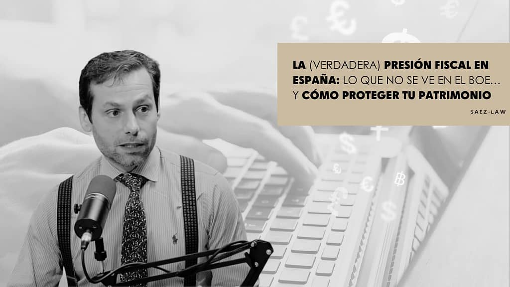 Álvaro Sáez hablando sobre presión fiscal en España