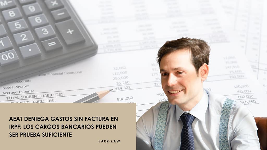 gastos sin factura en IRPF