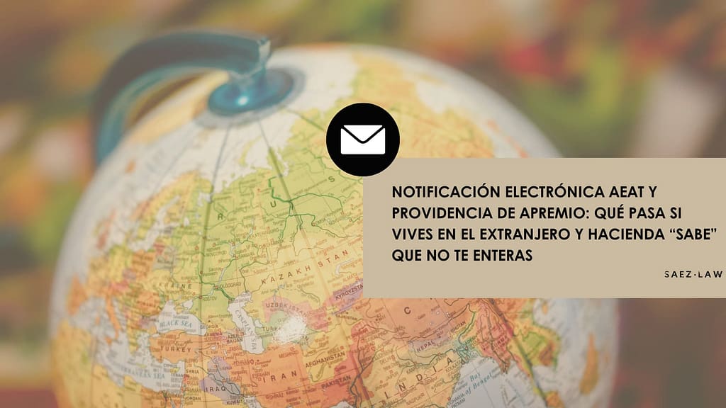 notificación electrónica AEAT extranjero
