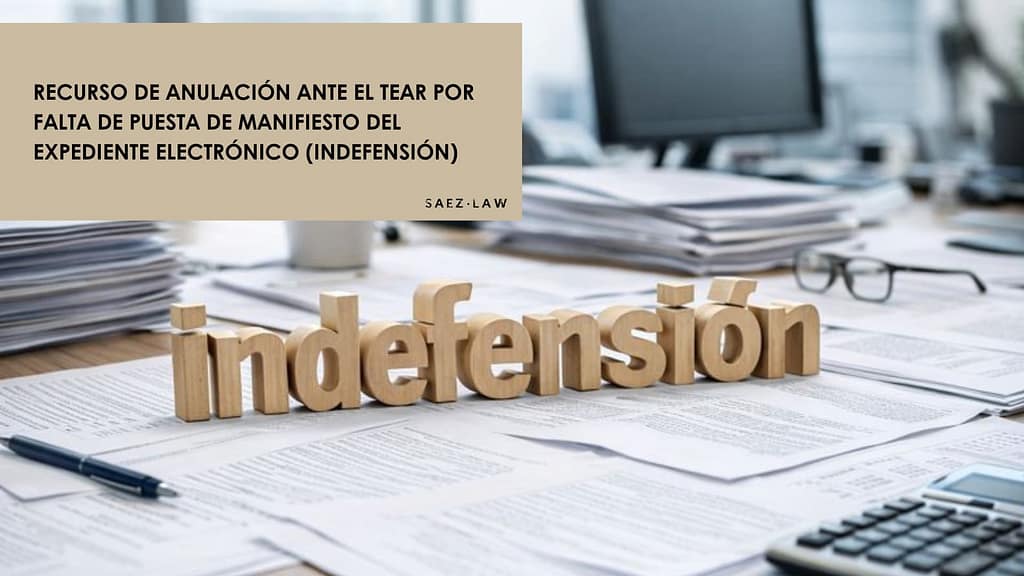 Recurso de anulación por indefensión