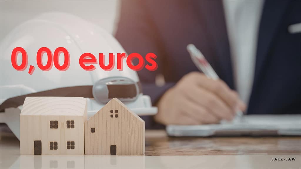 si te fijan 0,00 € en la construcción, la ganancia patrimonial sube como la espuma