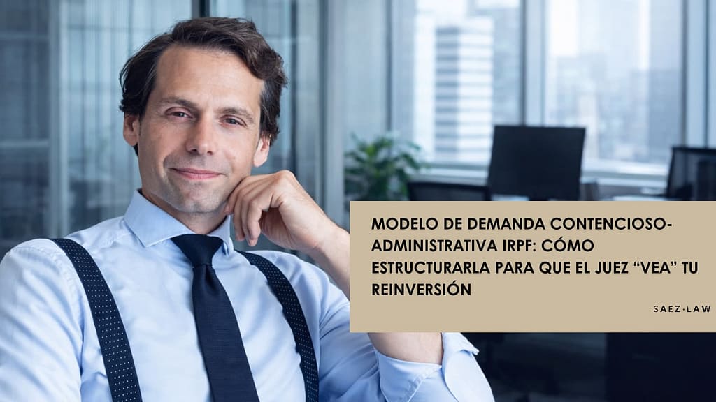 Modelo de demanda contencioso-administrativa IRPF contra TEAR Cataluña: reinversión vivienda habitual en Barcelona