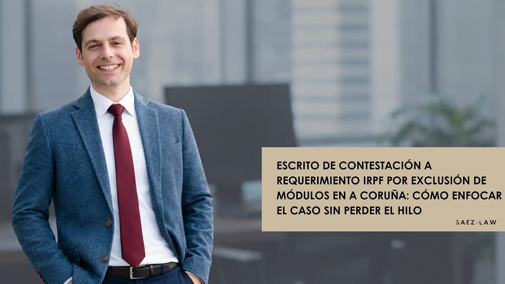 Escrito de contestación a requerimiento IRPF por exclusión de módulos en librería de A Coruña