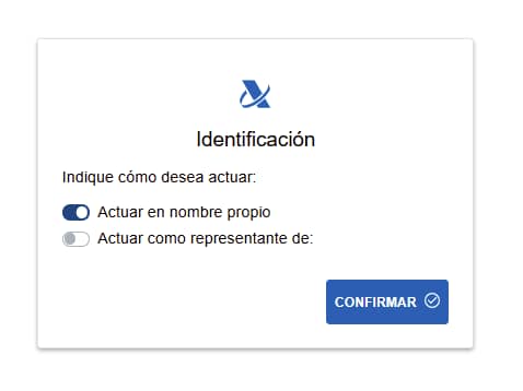 Actuar en nombre propio para solicitar aplazamiento y fraccionamiento de deudas con Hacienda.
