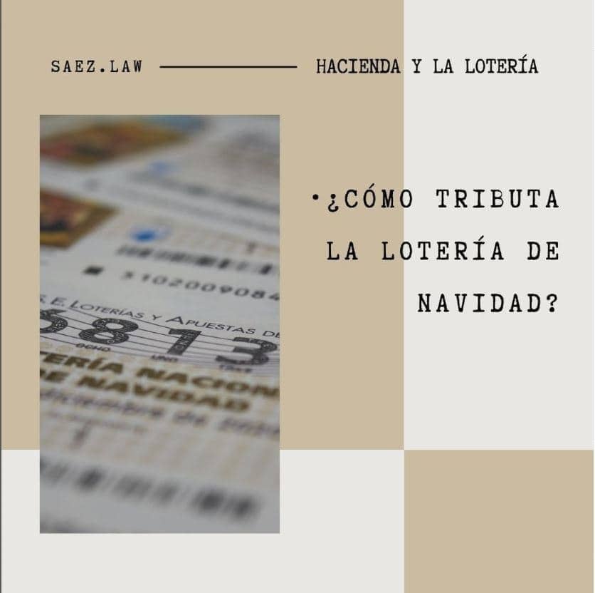 Cómo tributa la lotería de Navidad