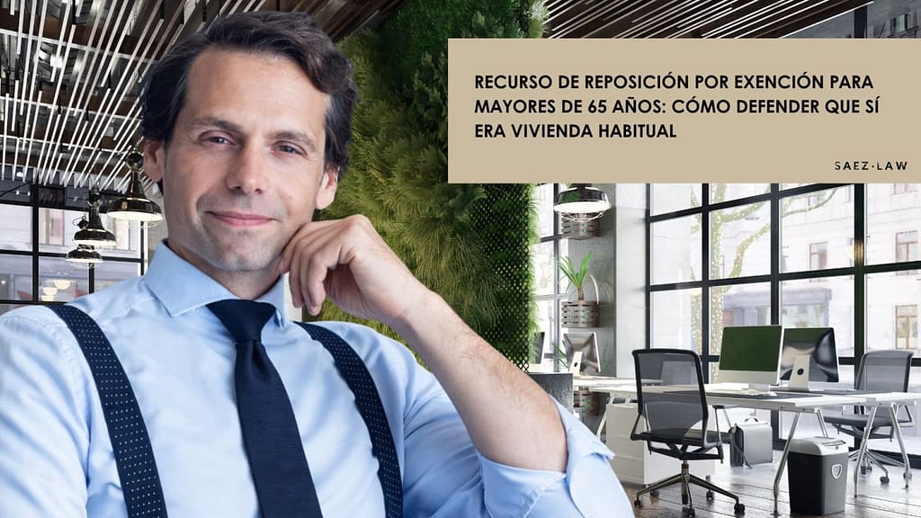 recurso de reposición exención mayores de 65 años vivienda habitual en Alicante