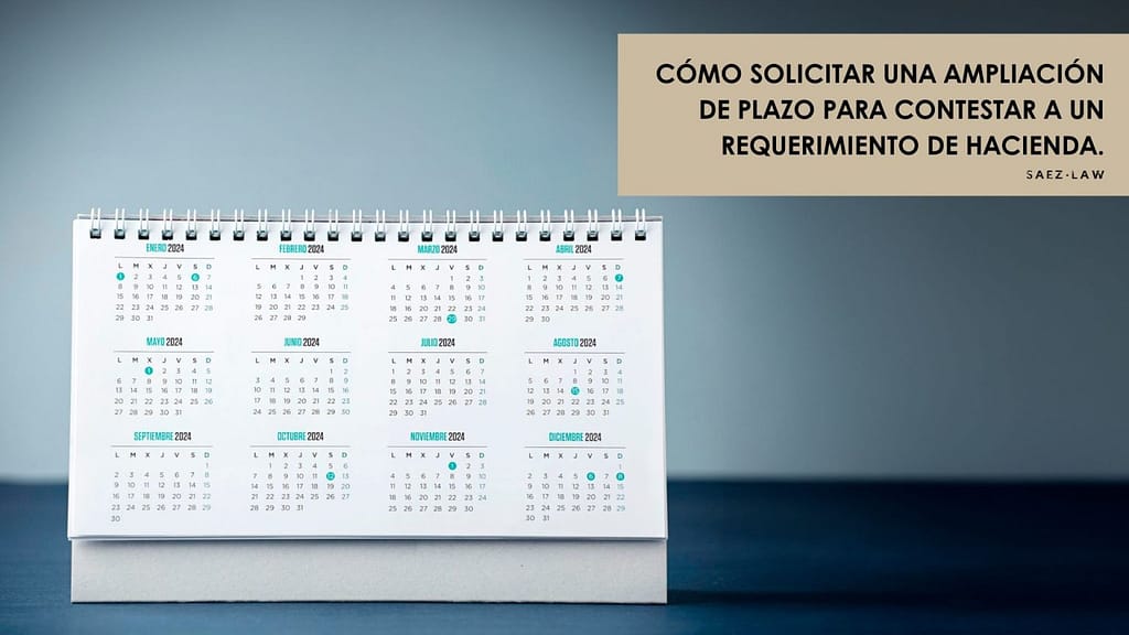 request ampliación de plazo hacienda