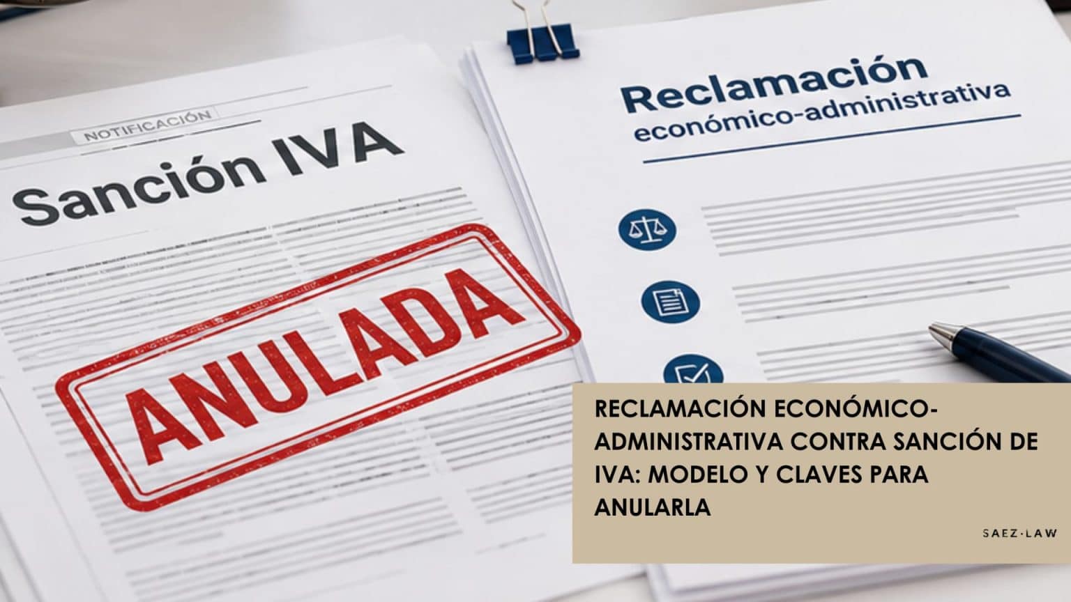 reclamación económico-administrativa sanción IVA