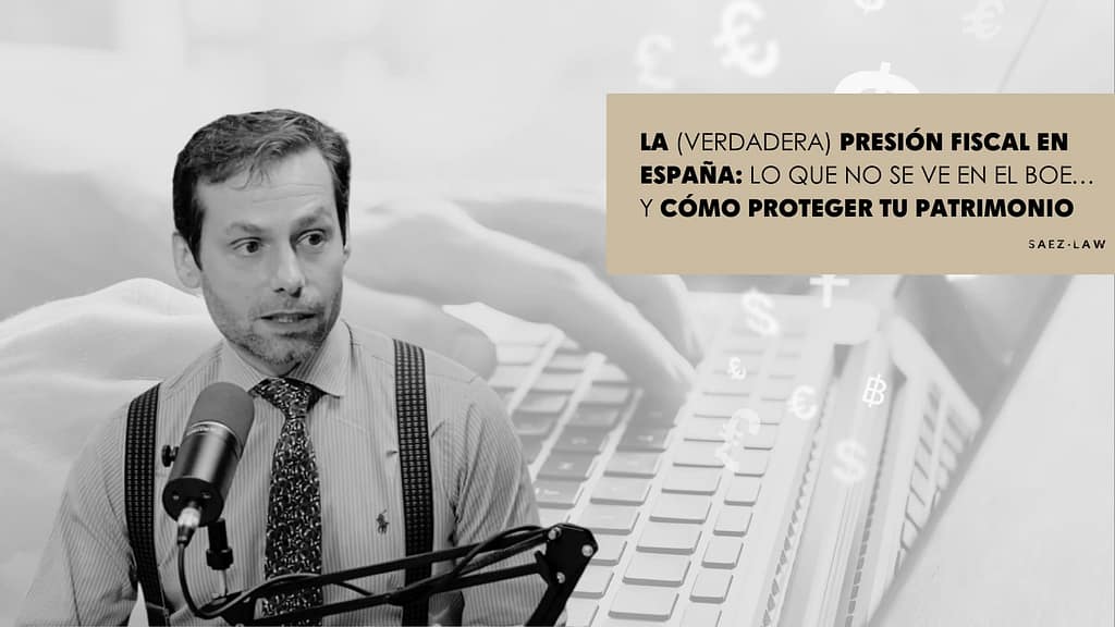 Álvaro Sáez hablando sobre presión fiscal en España