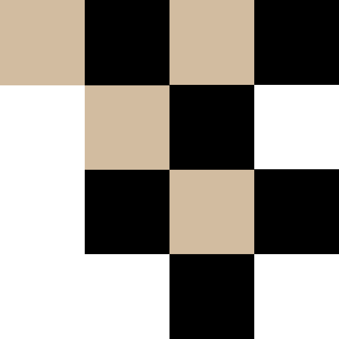 Composición con cuadrados de tablero de ajedrez