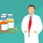 Farmacéutico con medicinas